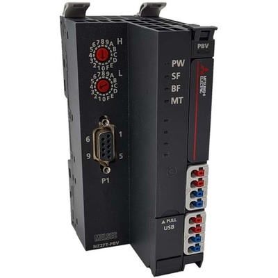 Controlador Remoto I/O PROFIBUS NZ2FT Mitsubishi Electric para Montagem em Painel 24Vdc Bornes Mola NZ2FT-PBV Controlador Remoto I/O PROFIBUS NZ2FT Mitsubishi Electric para Montagem em Painel 24Vdc Bornes Mola NZ2FT-PBV - NZ2FT-PBV