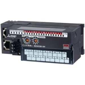 Módulo de Saída Digital Remoto CC-Link IE Field NZ2GF Mitsubishi Electric 16DO (24Vdc, Source) Bornes Parafusados NZ2GF2B1...