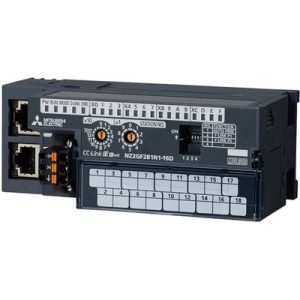 Módulo de Entrada Digital Remoto CC-Link IE Field NZ2GF Mitsubishi Electric 32 Entradas 24Vdc Bornes Parafusos NZ2GF2B1-32...