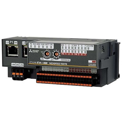 Módulo I/O Remoto Digital de Segurança CC-Link IE Field NZ2GF Mitsubishi Electric 8DI/8DO 24Vdc Bornes Mola SKU: - NZ2GFSS2-16DTE Módulo I/O Remoto Digital de Segurança CC-Link IE Field NZ2GF Mitsubishi Electric 8DI/8DO 24Vdc Bornes Mola SKU: - NZ2GFSS...