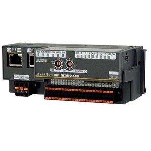 Unidade de Entrada Digital Remota de Segurança CC-Link IE Field NZ2GF Mitsubishi Electric 8DI (24Vdc) Bornes Mola NZ2GFSS2-8D — SKU