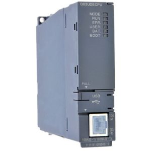 CPU PLC Universal MELSEC-Q QnU Mitsubishi Electric Q03UDECPU-C 4096 I/O, Ethernet, Revestimento Conformal - Q03UDECPU-C