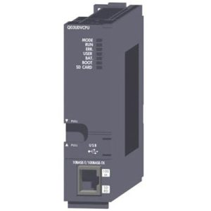 CPU PLC Universal MELSEC-Q QnU Mitsubishi Electric Q03UDVCPU-C 30Ksteps, Ethernet, Revestimento Conformal - Q03UDVCPU-C