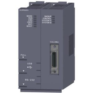 CPU PLC Redundante MELSEC-Q QnU Mitsubishi Electric Q12PRHCPU-C 124Ksteps, RS-232, Revestimento Conformal, 4096 I/Os - Q12...