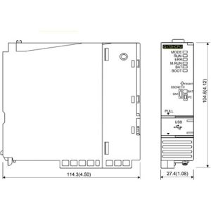 CPU PLC de Movimento MELSEC-Q QnU Mitsubishi Electric Q172HCPU 16 Eixos SSCNET III USB - Q172HCPU