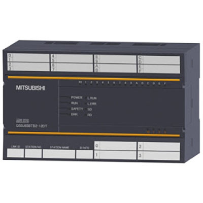 Módulo I/O Remoto CC-Link Safety MELSEC-QS Mitsubishi Electric QS0J65BTB2-12DT-C 14I/O (8DI/16DI, 6DO) com Bornes, Revestimento e Montagem DIN Módulo I/O Remoto CC-Link Safety MELSEC-QS Mitsubishi Electric QS0J65BTB2-12DT-C 14I/O (8DI/16DI, 6DO) com Bornes, Revesti...