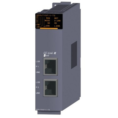 Módulo Master/Local CC-Link IE Field MELSEC-QS Safety Mitsubishi Electric QS0J71GF11-T2-C, 121 Estações, Comunicação de Segurança, Conformal Coating Módulo Master/Local CC-Link IE Field MELSEC-QS Safety Mitsubishi Electric QS0J71GF11-T2-C, 121 Estações, Comunicação de Se...