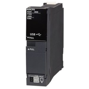 CPU PLC MELSEC iQ-R Mitsubishi Electric R00CPU-C, 10Ksteps, Ethernet, Revestimento Conformal - R00CPU-C