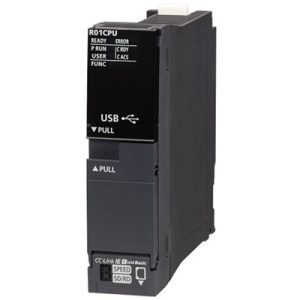 CPU PLC MELSEC iQ-R Mitsubishi Electric R01CPU-C, 15Ksteps, Ethernet, Revestimento Conformal - R01CPU-C