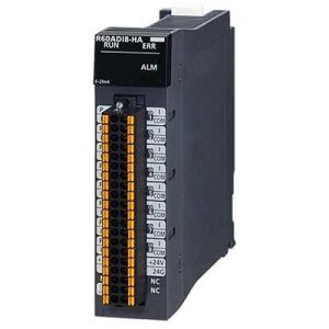 Módulo de Entrada Analógica de Corrente MELSEC iQ-R Mitsubishi 8 Canais (0-20mA/4-20mA) HART, Bornes de Parafuso, Montagem...