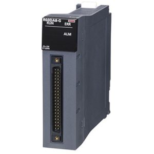Módulo de Saída Analógica MELSEC iQ-R Mitsubishi Electric 8AO (8 x -10...+10Vdc / 0-20mA) Conector 40 pinos R60DA8-G - R60...