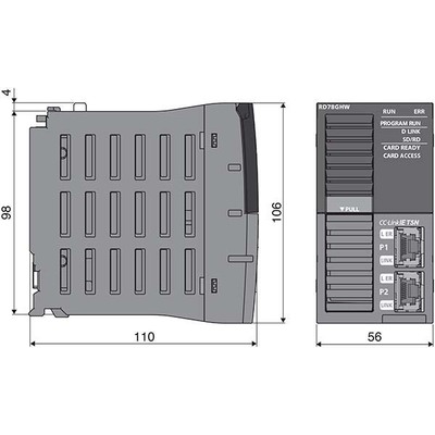 Controlador de Movimento CPU Mitsubishi Electric RD78GHV 128 Eixos CC-Link Controlador de Movimento CPU Mitsubishi Electric RD78GHV 128 Eixos CC-Link - RD78GHV