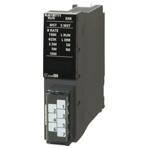Módulo CC-Link MELSEC iQ-R Mitsubishi Electric para 8192 pontos I/O remotos, RS-485 e revestimento conformal RJ61BT11-C - ...