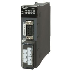 Módulo de Comunicação CC-Link MELSEC iQ-R Mitsubishi RJ71C24, RS-232/422/485, Bloco Terminal e Conector D-Sub - RJ71C24