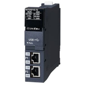 Módulo Remoto CC-Link IE Field MELSEC iQ-R Mitsubishi Electric RJ72GF15-T2-C com Conformal Coating para Rack - RJ72GF15-T2-C