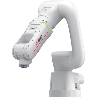 Robô Colaborativo Industrial MELFA ASSISTA Mitsubishi Electric RV-5AS-D-S01 - 5kg, 6 eixos, IP54, Raio 910mm Robô Colaborativo Industrial MELFA ASSISTA Mitsubishi Electric RV-5AS-D-S01 - 5kg, 6 eixos, IP54, Raio 910mm - RV-5AS-D-S01