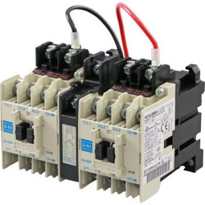 Contator Reversor MS-N Mitsubishi Electric 2x3P 16A 7,5kW 120Vca com 4NA/4NF Montagem Superfície S-2xN18 AC120V - S-2xN18 ...