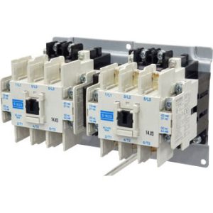 Contator Reversor MS-N Mitsubishi Electric 2x3P 40A AC-3 230V 4NO+4NC Montagem Superfície S-2xN35 AC230V - S-2xN35 AC230V
