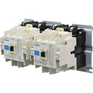 Contator Reversor MS-N Mitsubishi Electric S-2xN50 AC200V, 50A, 2x3P, 4NO+4NC, 200-240Vac, Montagem Superfície - S-2xN50 A...