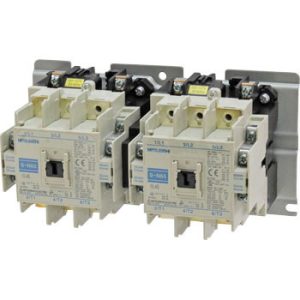 Contator Reversor MS-N Mitsubishi Electric 2x3P 65A AC400V 4NO+4NC Montagem Superfície S-2xN65 AC400V - S-2xN65 AC400V