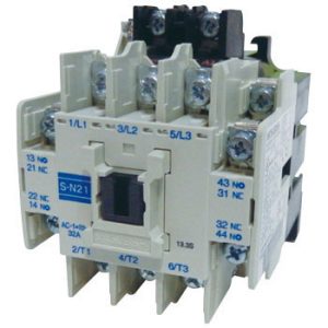 Contator Magnético MS-N Mitsubishi Electric S-N21CX AC120V 22A (AC-3) 3P 11kW/10HP 120Vca 2NA+2NF - S-N21CX AC120V