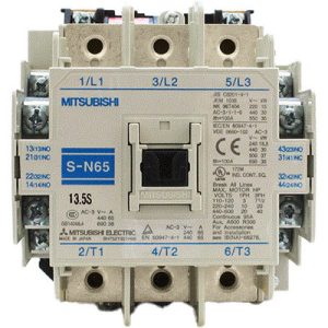 Contator Magnético MS-N Mitsubishi Electric S-N65 AC100V 65A (AC-3) 3P 100Vac Bobina 2NA+2NF - S-N65 AC100V