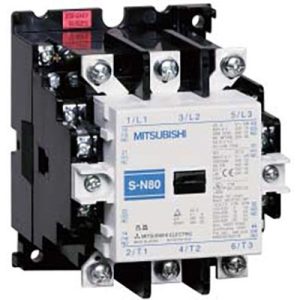 Contator Magnético MS-N Mitsubishi Electric S-N80, 85A, 3P, 45kW/50HP, Bobina 100-127Vca, 2NA+2NF, Bornes Parafuso, Montag...
