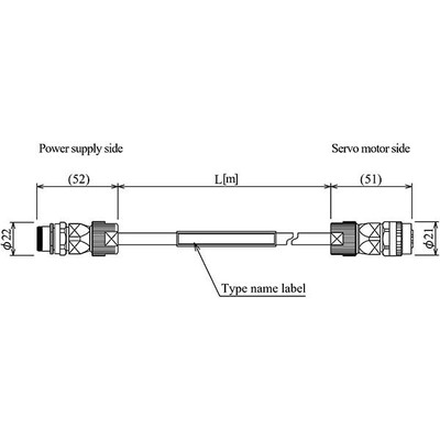 Cabo de Freio Eletromagnético para Servo Motor Mitsubishi Electric SC-BKC1JCBL10M-H, Conexão Angular, 10m, IP67, Alta Flexão Cabo de Freio Eletromagnético para Servo Motor Mitsubishi Electric SC-BKC1JCBL10M-H, Conexão Angular, 10m, IP67, Alta Flex...