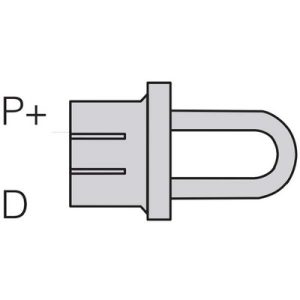 Conector Servo Amplificador MR-J3W Mitsubishi Electric SC-ERG02CBL01M-L com Resistor Regenerativo, para CNP2-A(X), 10cm, #...