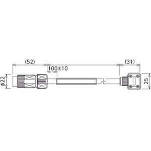 Cabo Servo Feedback Mitsubishi HF/HG 2m - Conexão Ultra Resistente SC-J3JS2CBL2M-A1-S - SC-J3JS2CBL2M-A1-S