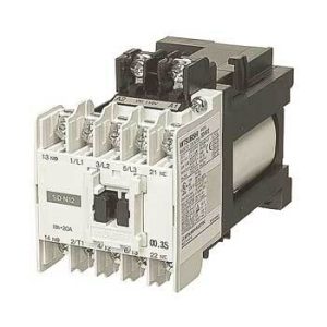 Contator Magnético MS-N Mitsubishi Electric SD-N12CXSA DC24V 12A (AC-3) 3P com Supressor, Contatos Auxiliares e Bornes Par...