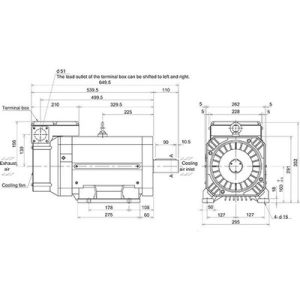Motor Spindle Mitsubishi Electric Série SJ-V 15kW 400V 750RPM Eixo Reto com Encoder Absoluto IP44 SJ-4-V22-16WT(M) - SJ-4-...