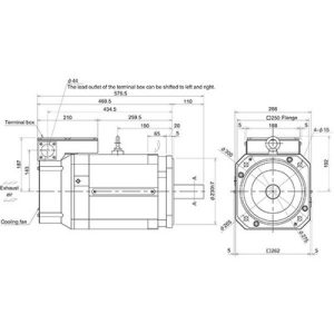 Motor Spindle Mitsubishi Electric SJ-V SJ-4-V22-18ZT(F) 15kW 400Vca 1500rpm 70Nm Eixo Reto Encoder Absoluto IP44 - SJ-4-V2...