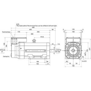Motor Spindle Mitsubishi Electric SJ-V 5.5kW 400V 1500RPM Eixo Reto com Encoder Absoluto IP44 SJ-4-V5.5-07T(M) - SJ-4-V5.5...