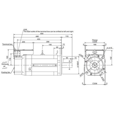 Motor Spindle Mitsubishi Electric SJ-V11-01T(F) 11kW 750RPM 47.1Nm Eixo Reto com Encoder Absoluto IP44 200Vac Motor Spindle Mitsubishi Electric SJ-V11-01T(F) 11kW 750RPM 47.1Nm Eixo Reto com Encoder Absoluto IP44 200Vac - SJ-V11-01T(F)