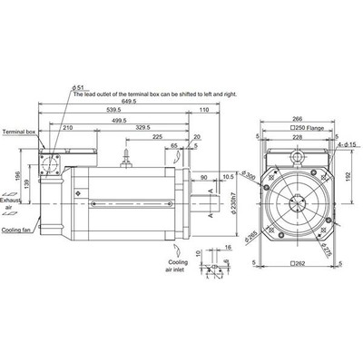 Motor Spindle Mitsubishi Electric SJ-V Série 11kW 750RPM Eixo Reto com Encoder Absoluto IP44 SJ-V18.5-03WT(F) Motor Spindle Mitsubishi Electric SJ-V Série 11kW 750RPM Eixo Reto com Encoder Absoluto IP44 SJ-V18.5-03WT(F) - SJ-V18.5-0...