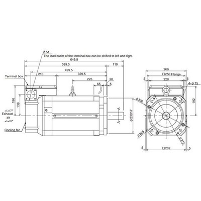 Motor Spindle Mitsubishi Electric SJ-V30-02ZT(F) 18.5kW/200Vca com Encoder Absoluto e Eixo Reto, 1500rpm, IP44, Flange 250x250mm Motor Spindle Mitsubishi Electric SJ-V30-02ZT(F) 18.5kW/200Vca com Encoder Absoluto e Eixo Reto, 1500rpm, IP44, Flange 250...