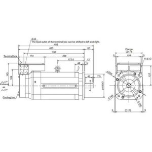 Motor Spindle Mitsubishi Electric SJ-V 5.5kW 1500RPM Eixo Reto com Encoder Absoluto IP44 SJ-V5.5-01T(M) - SJ-V5.5-01T(M)