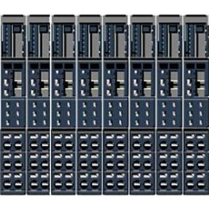 Unidade Base MELSEC ST Mitsubishi Electric para I/Os Remotos com Bornes de Parafuso e Montagem em Trilho DIN ST1B-E4X16 — SKU ST1B-E4X16 —