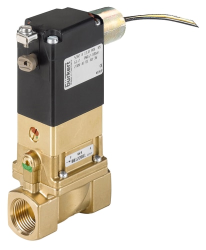 Válvula Solenoide Burkert Tipo 5282 2/2 Vias Servoassistida NC G2 Latão — SKU 349635 - Bürkert - 349635