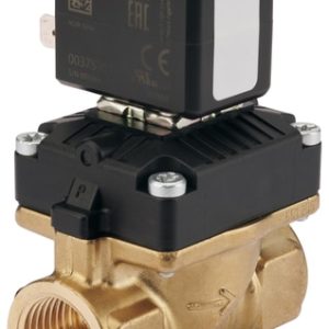 Burkert Tipo 6211 Válvula Solenoide 2/2 Via Servoassistida NC G3/8 Latão 24V - — SKU - 20067544 - 20067544