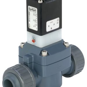 Válvula Solenoide 2/2 vias Burkert Tipo 0142 para meios agressivos, PVC, EPDM, 15 mm - — SKU - 337753 - 337753