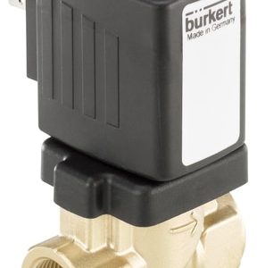 Válvula Solenoide Burkert Tipo 6213 2/2 Vias Servoacoplada NC G1 Latão - — SKU - 336104 - 336104