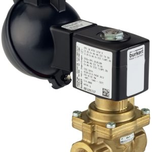 Válvula Solenoide Burkert Tipo 6281 2/2 Vias Servoassistida NC G3/8 Latão — SKU 385604 - 385604