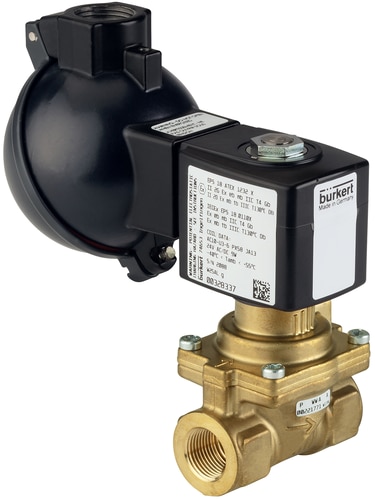 Válvula Solenoide 2/2 Vias Burkert Tipo 6281 NC 1" NPT Latão 24 V — SKU 394093