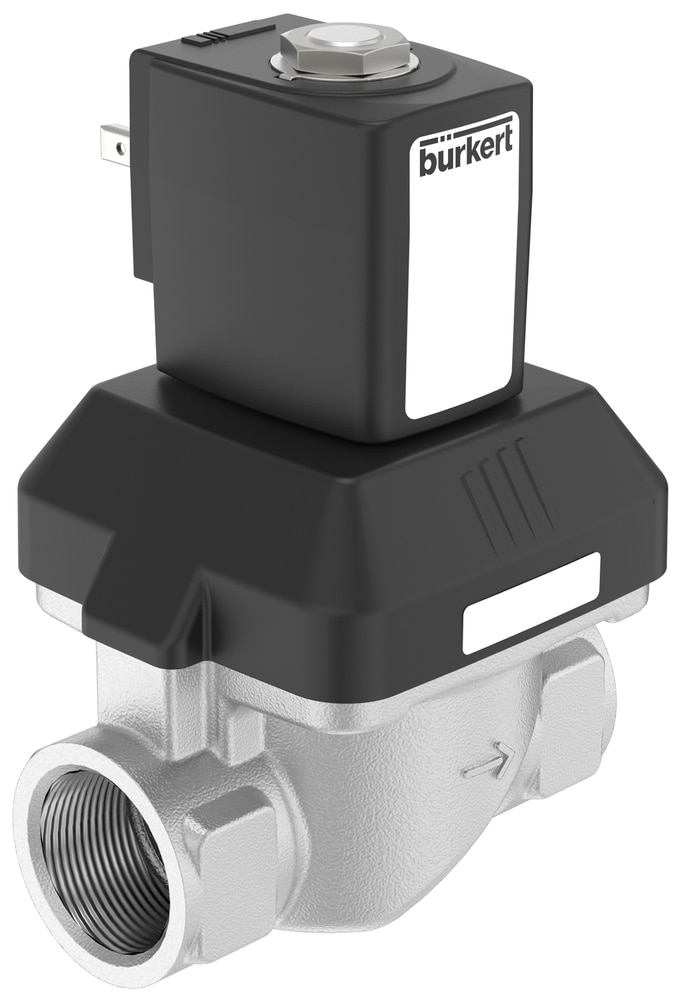 Válvula Solenoide Burkert Tipo 6213 2/2 Vias NC Aço Inox G1 - 92182249 — SKU 92182249