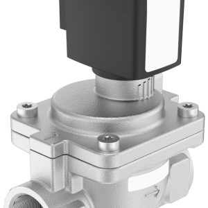 Válvula Solenoide Burkert Tipo 6281 2/2 Vias Servoassistida NPT 1/2 Aço Inox — SKU 394668 - 394668