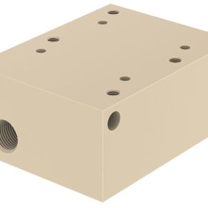 Placa de Conexão Burkert Tipo KM00 2-F PEEK 2 Vias - — SKU - 651506 - 651506