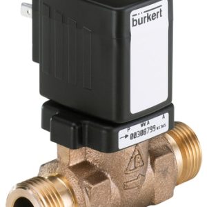 Válvula Solenoide 2/2 Vias Servo Acoplada Burkert Tipo 6213 G1/2 Bronze - — SKU - 311670 - 311670