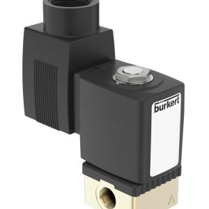 Válvula Solenoide Burkert Tipo 6013 2/2 Vias Normalmente Fechada Direta G1/4 Latão - — SKU - 357366 - 357366